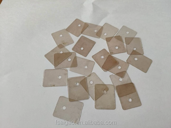 Transparent insulating mica sheet high temperature insulating gasket