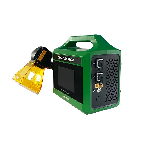 Mini 20w 30w Portable Handheld Automatic Fiber Laser Deep Engraving Marking Machine for Stainless Steel Dog Tag