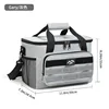 TG10 [สีเทา] กระเป๋าเก็บความเย็นขนาดใหญ่สำหรับปิกนิกกลางแจ้ง