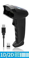 Xincode 2D 1D el kablosuz barkod tarayıcı tarama tabancası kablolu Usb barkod okuyucu mağaza süpermarket depo envanter
