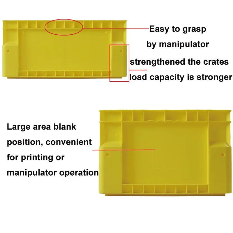 Plastic Boxes For Automated Storage Warehouse Heavy Duty Plastic Crates