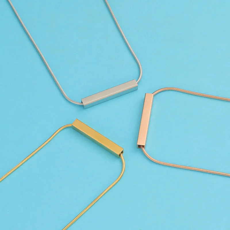 Necklace With Bar Pendant