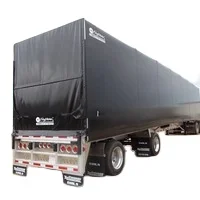 Заказной размер 18oz виниловое покрытие из полиэстера для грузовика с брезентом для бортового прицепа