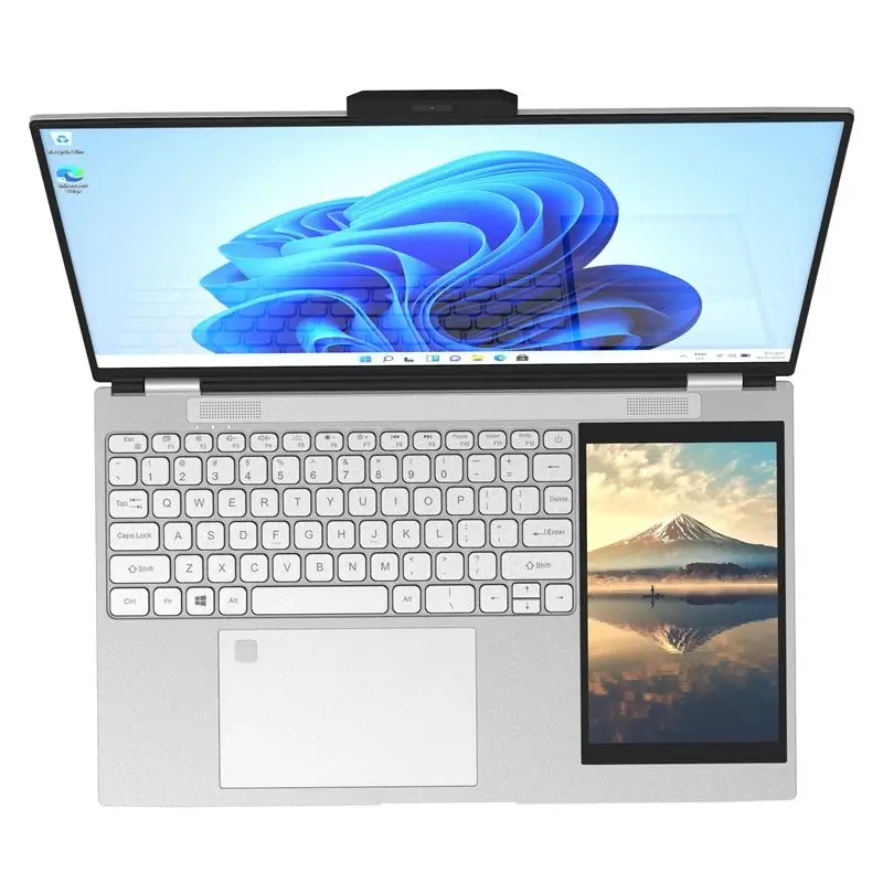 laptop i9 i7 laptop OEM 15.6 inch + 7 inch Touch Dual Screen 16GB 1TB SSD Intel Celeron Processor N5095 Business laptop 111018