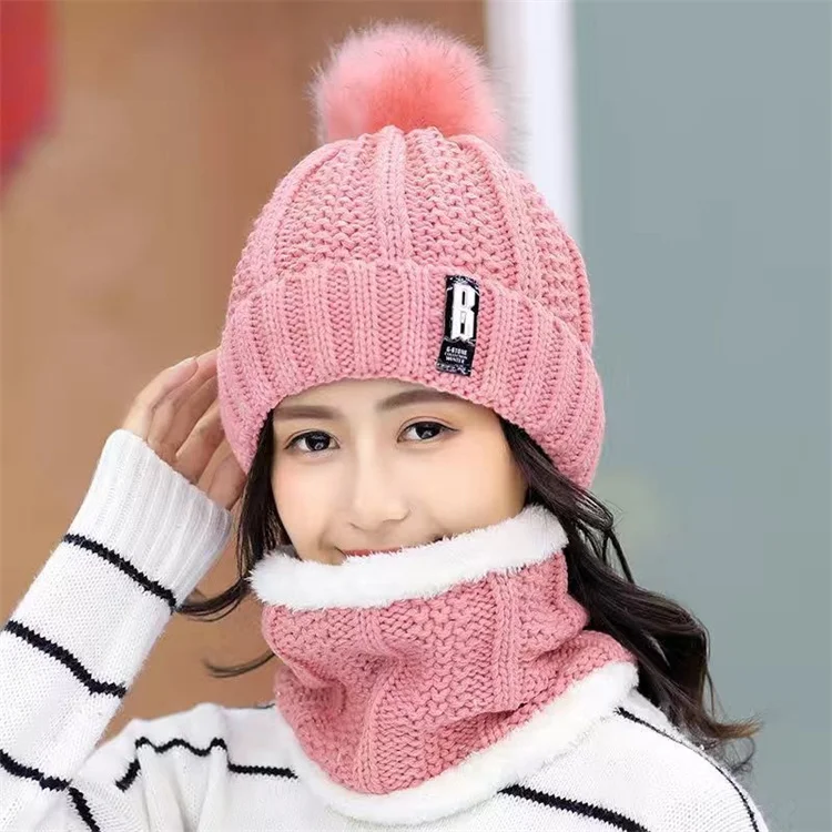 luxury brand winter women hat scarf