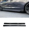 Silver Black Side Skirt Lip