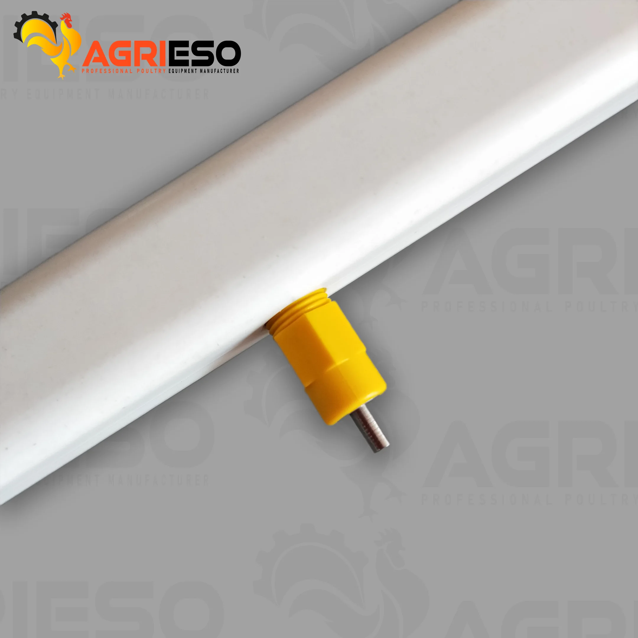 Agrieso 360 Degree Out Automatic Poultry Drinking System Nipples Chicken Poultry Drinker Line With Cup Price for Broiler Chicks