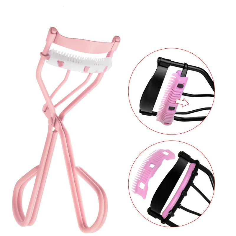 product factory price wholesale stainless steel black eyelash curler beauty makeup tool-2