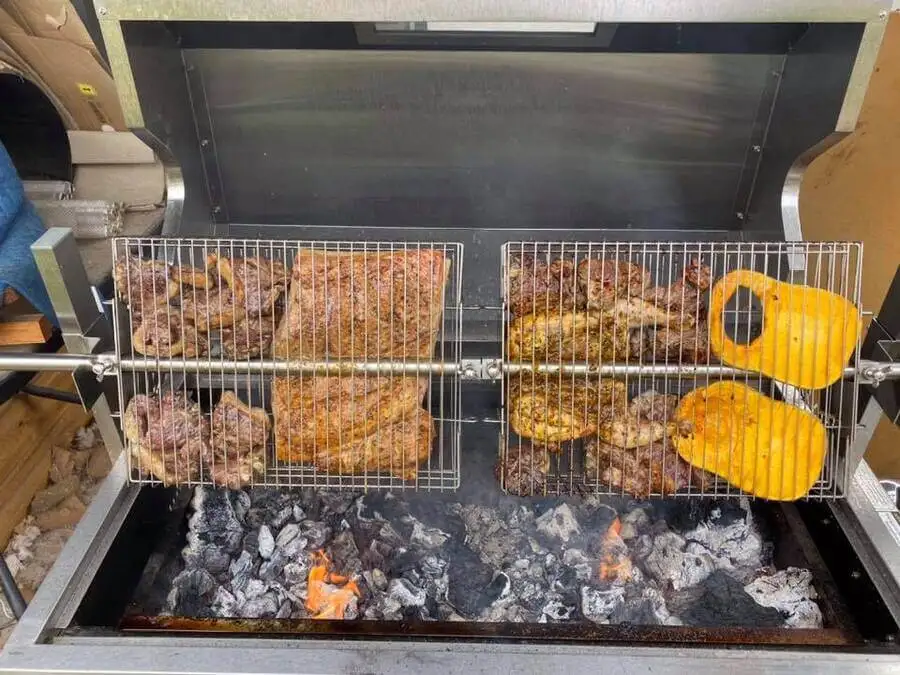 BBQ Large Spit Rotisseries Roast Chicken Vegetable Stainless Steel Basket