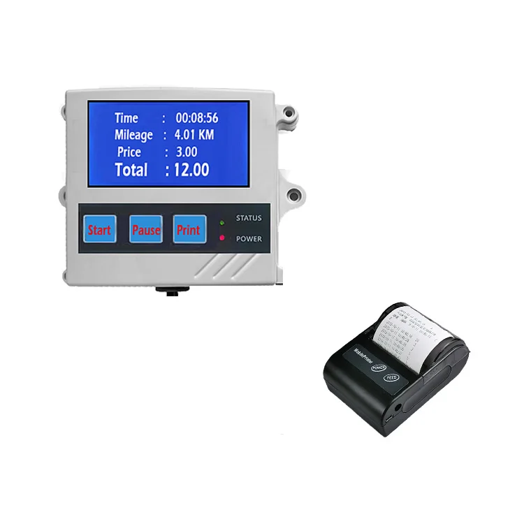Factory Wholesale Digital Taximeter Meter with Printer for Taxi