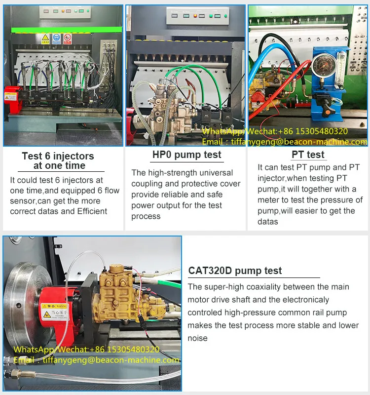Beacon Machine CR708L Common Rail diesel Injector test Bench Cr708 Fuel Injection Pump test Equipment Repair Calibration Machine