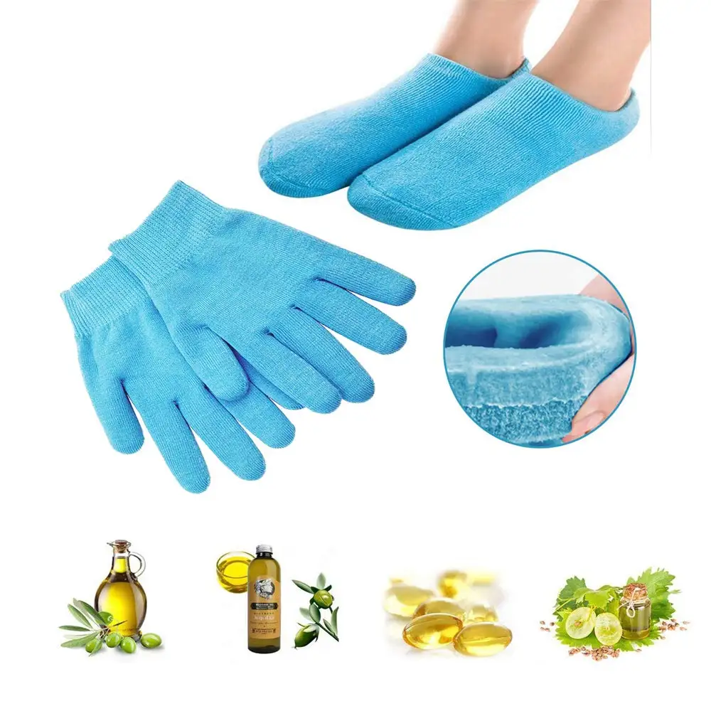 Смягчает силиконовые перчатки и носки увлажняет треснувший гель для ухода за кожей спа (перчатки