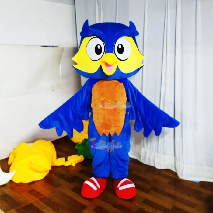 2019 Fantasia De Mascote Profissional De Fábrica Para Evento De Festa De  Halloween Azul Animal Adulto De $597,58