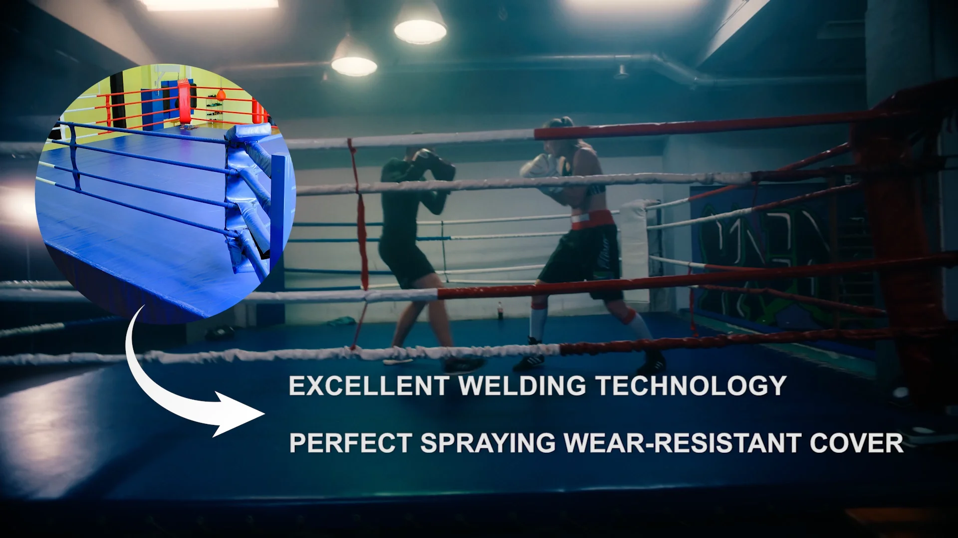 Boxing Ring 14x14 Mini 4x4 20x20 6mx6m Customized High Quality Canvas Elastic Ropes Good Price