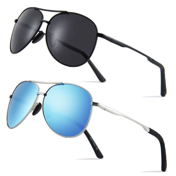 2024 hot selling shades for men sun glasses high quality polarized metal sunglasses with logo