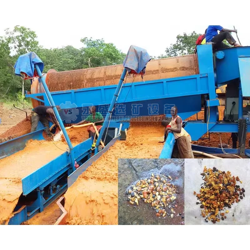 Chinese Mobile Mini Chrome Gold Magnetite Iron Mineral Tin Ore Processing Concentration Washing Beneficiation Plant