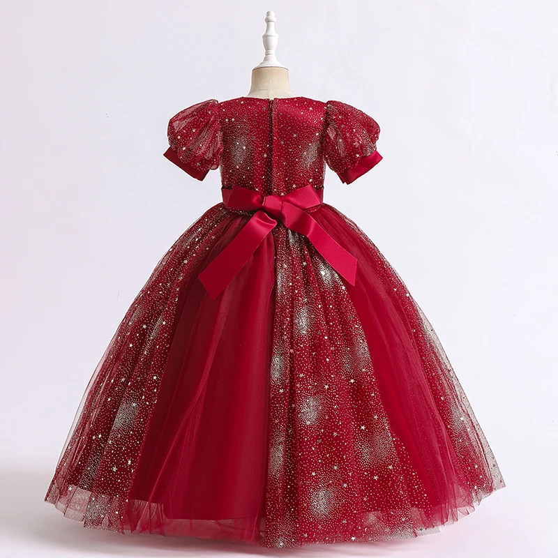 88406 эксклюзивная одежда для детей на день рождения роскошное кружевное длинное платье с цветами девочек свадьбу причастие