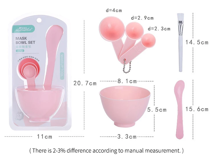 Lameila wholesale 6pcs Beauty Cosmetic Facial DIY Mask Mixing Bowl Set 9064.jpg