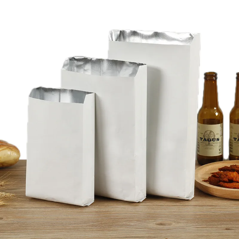 BBQ Foil Paper Bags for Kebab Take Away - Aluminium Foil Lined