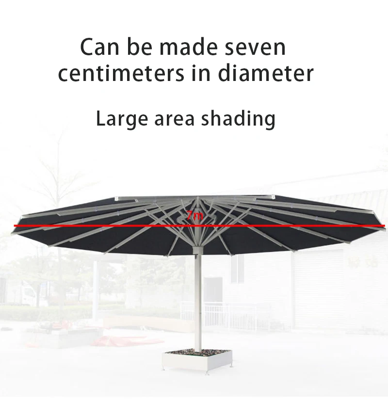 Highend Heavy Duty Sunshade Garden Rest Umbrella Big Aluminium 5*5m