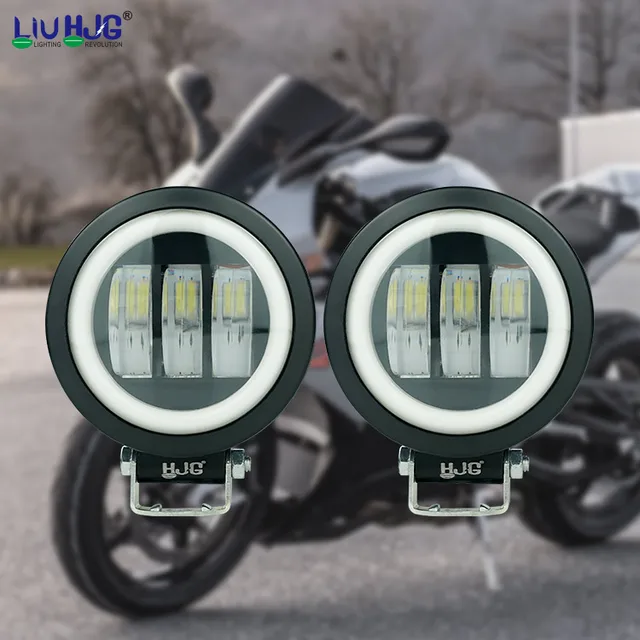 HJG  Motorcycle Headlight Bulbs 12v-80v 80W 8000LM LED Hi Lo Beam Moto LED Headlights Motorbike Motorcycle Accessories