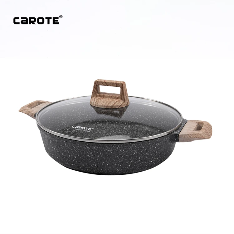 Source Carote 36cm Large Size Nonstick Granite Cast Aluminium