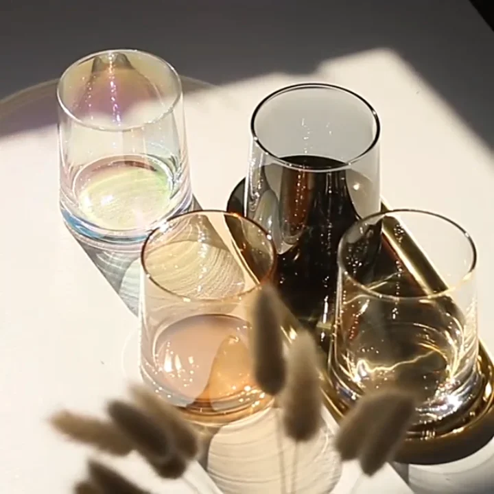 Drinking Glassware Embossed Whisky Glass Cup Drinking Whiskey Crystal