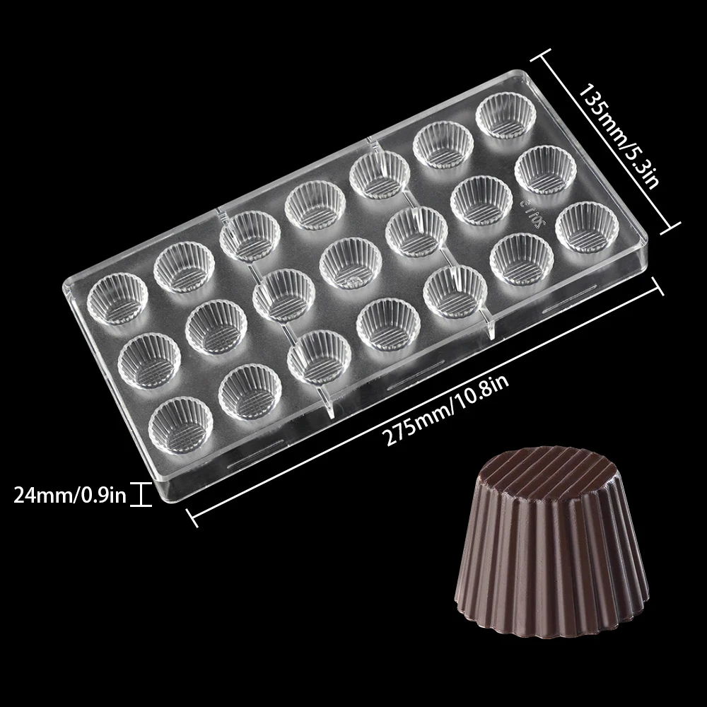 AK Shell Clear PC Polycarbonate Chocolate Mold 3D Plastic