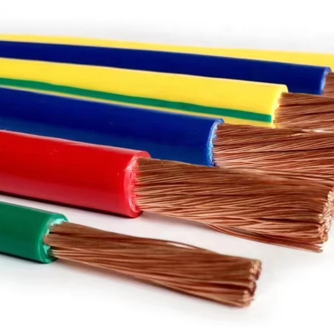Cables eléctricos de cobre de varios núcleos de 1,5mm, 2,5mm, 4mm, 6mm, 10mm, 300/500V, aislamiento de PVC de bajo voltaje, los mejores precios, Cable eléctrico
