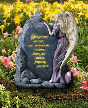 DISCOUNT STORE Honor The Loss of Your Love One with This Elegant Solar Memorial Angel (Garden Angel Memorial)