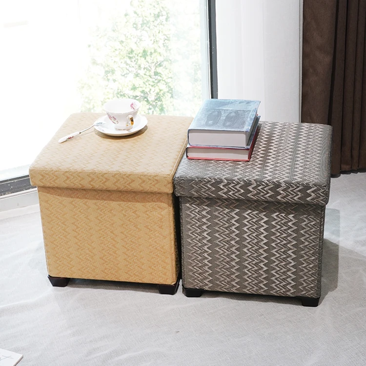 Manufacturer Custom Folding Storage Ottoman Folding Ottoman Stool