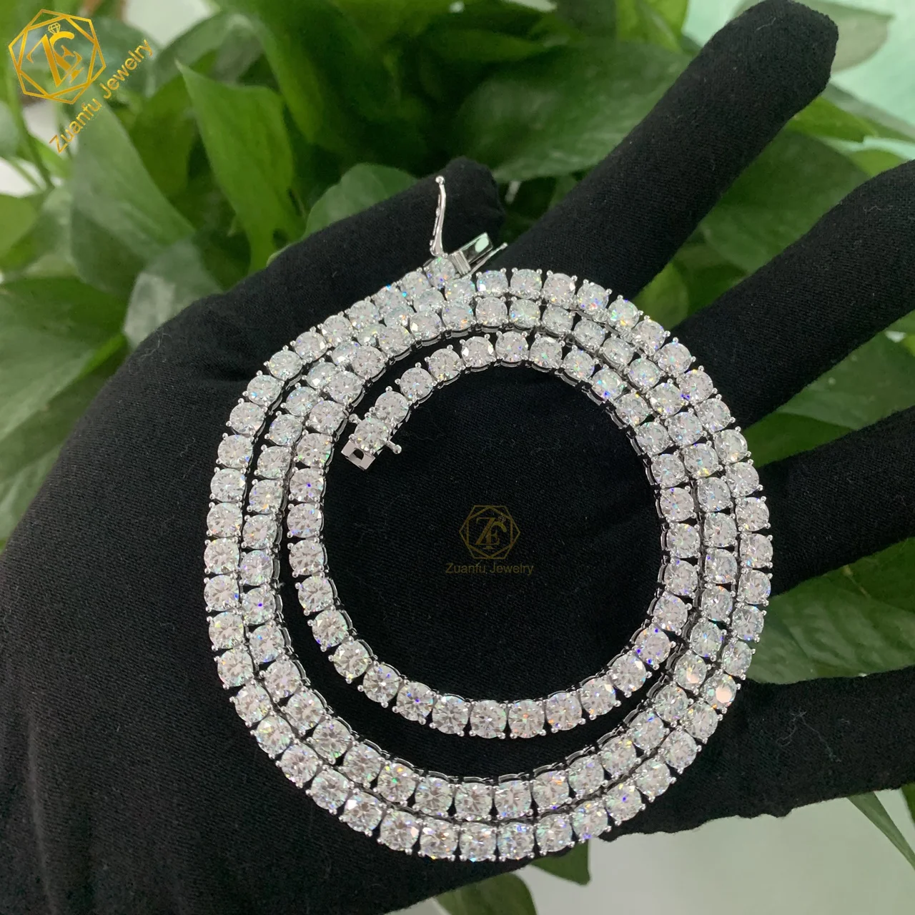 Lab Diamond Necklace Tennis VVS HPHT Lab Grown Diamonds