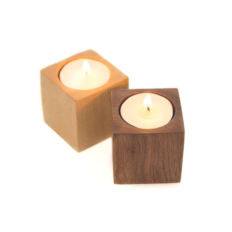 Романтический домашний декор деревянный подсвечник для