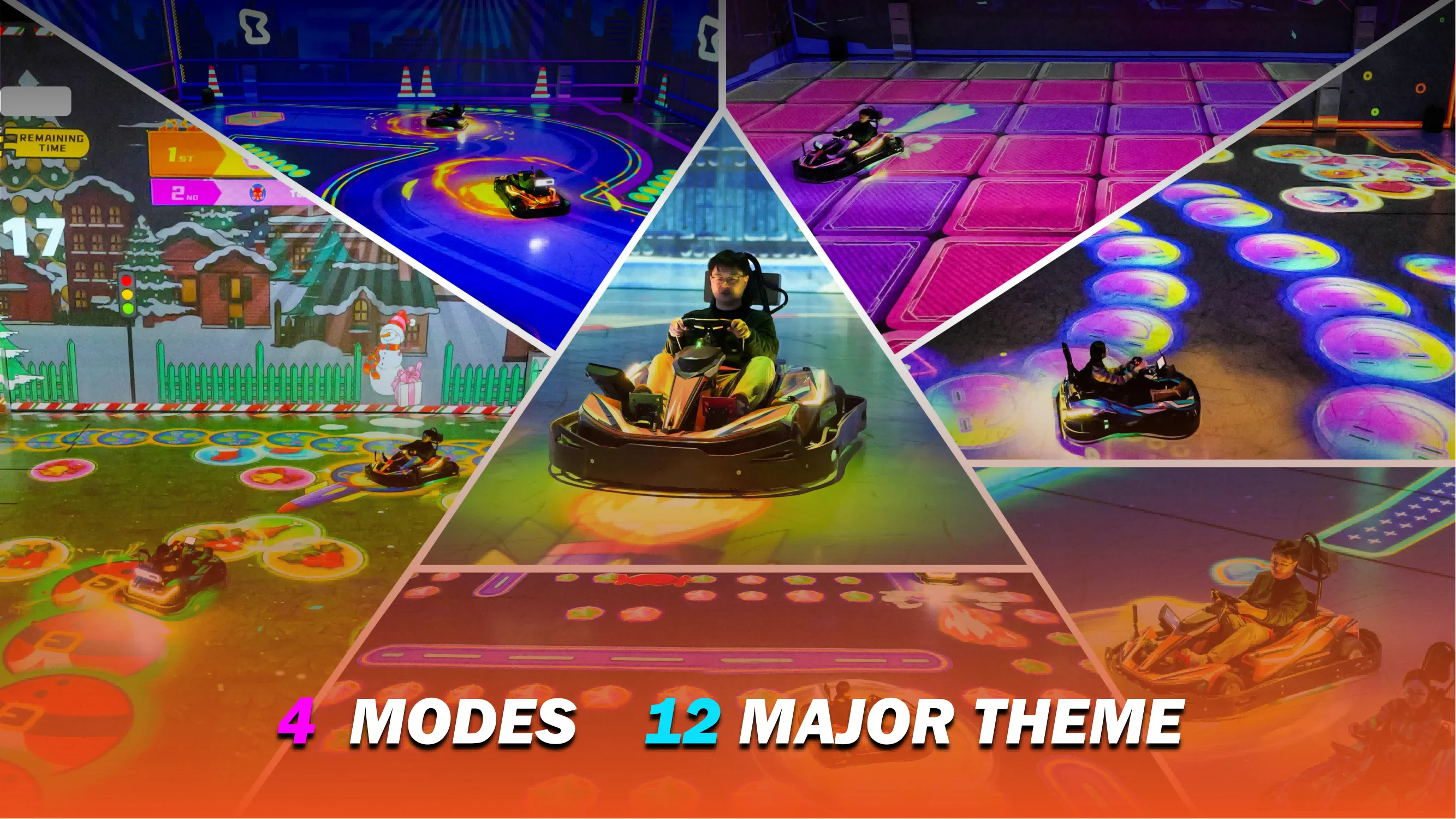 Immersive Interactive Mario Kart Go Kart Game - Indoor Fun