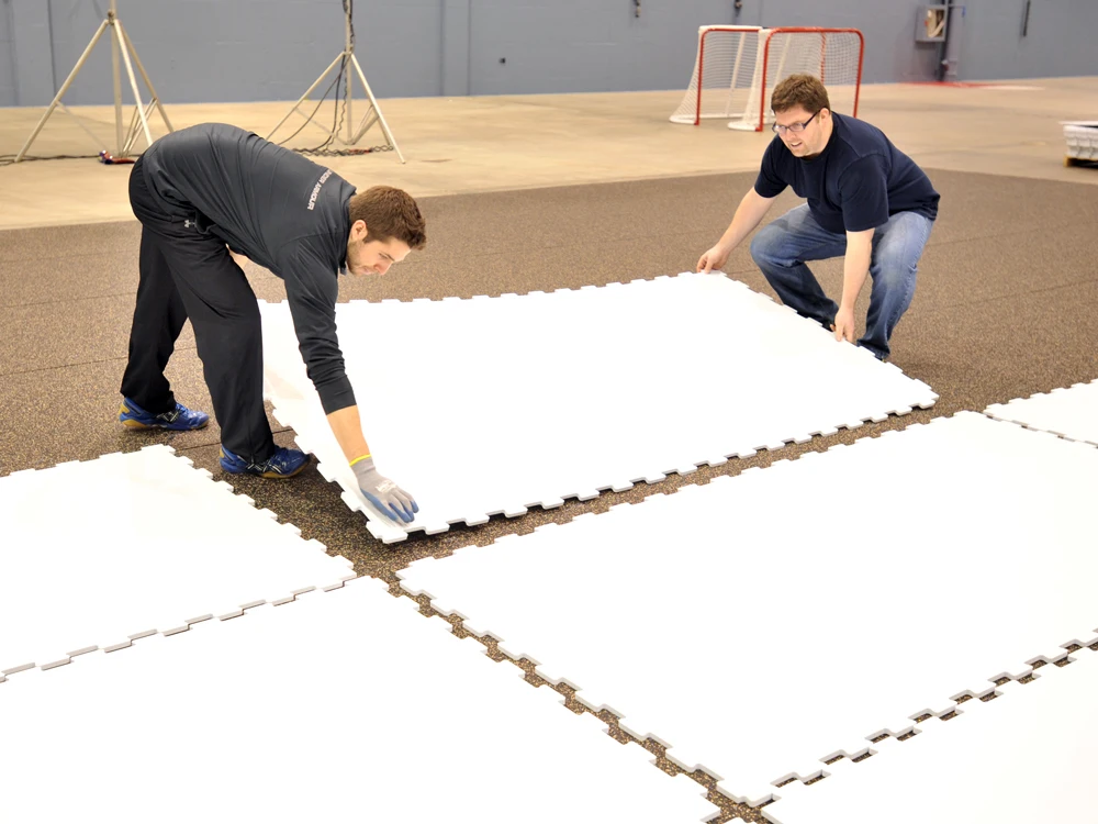 Portable Self Lubricating Artificial Uhmwpe Flooring Tile Synthetic Ice Hockey Rink