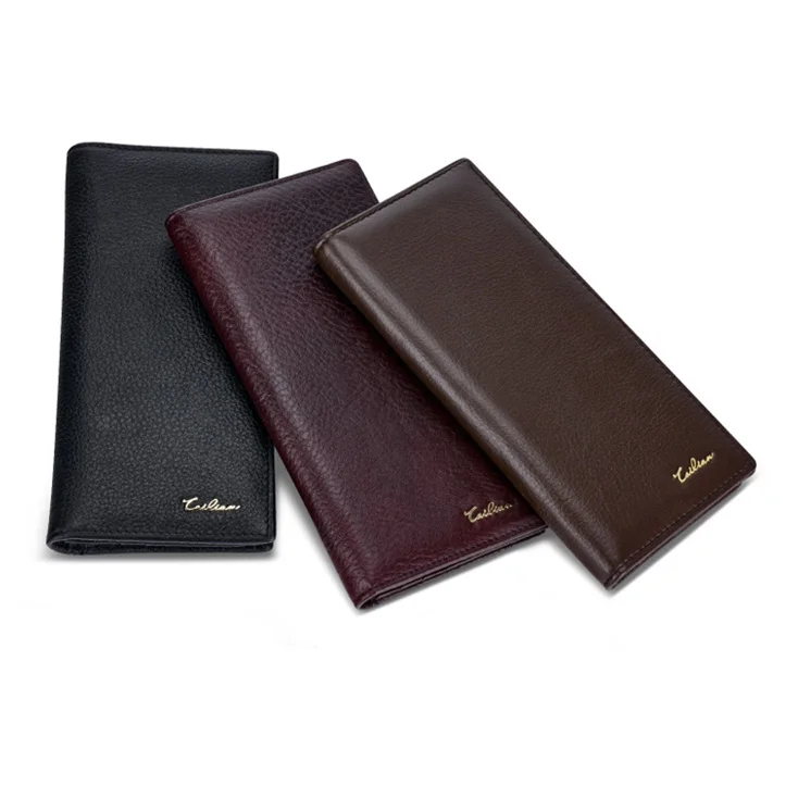 Source Very thin vegan leather Purse Designer Wallets Men Long Wallet For  Men Original Leather Wallet For Men on m.