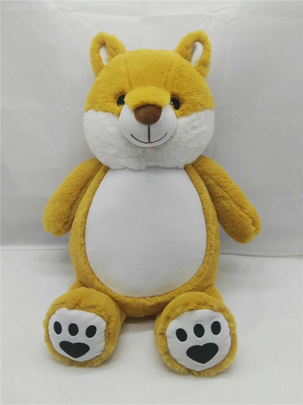 Custom Embroidery Oem Soft Blank Plush Stuffed Animal Toys Wholesale