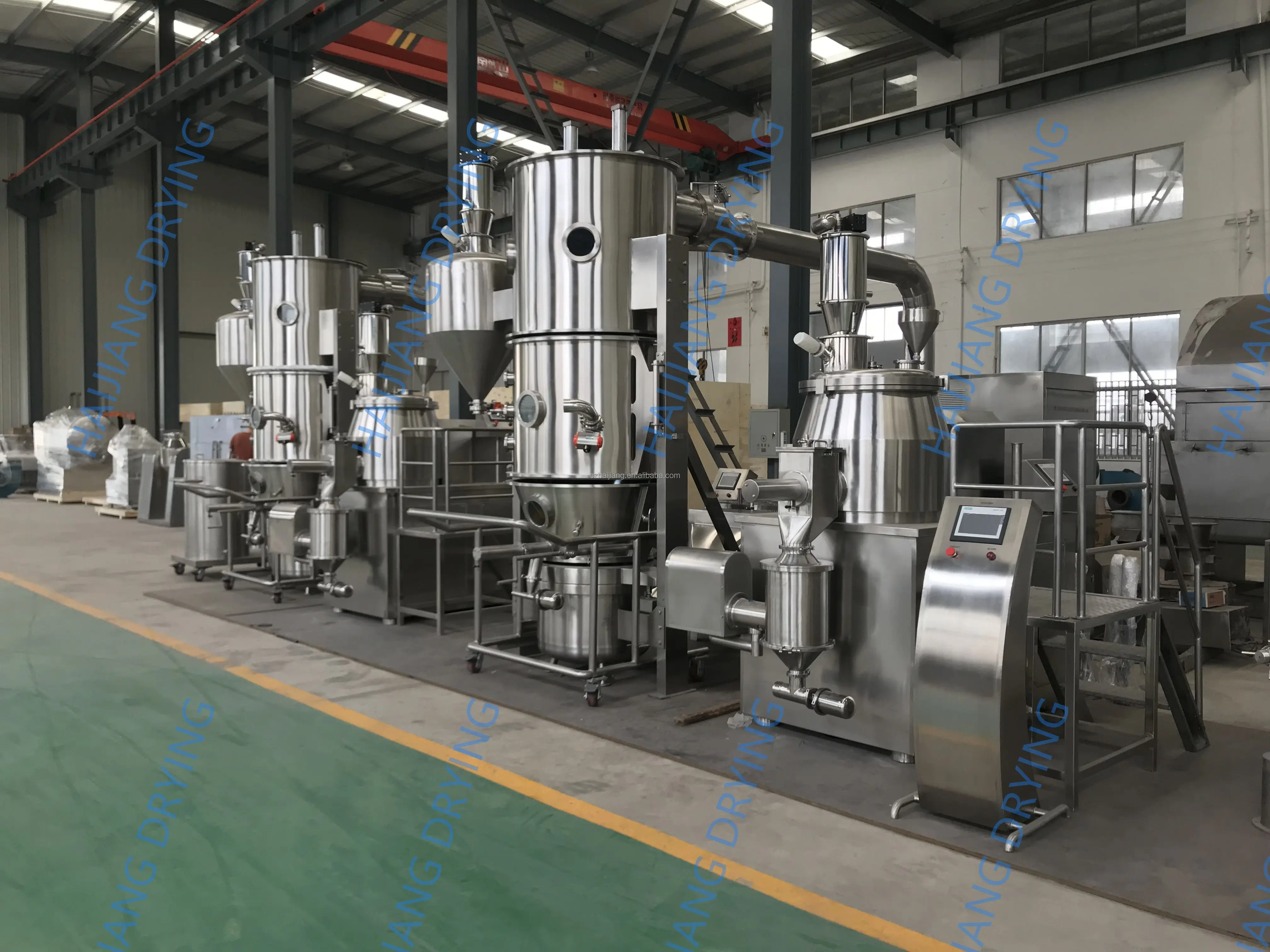 Серия GMP ZHG фармацевтическая жидкость для флюизированного покрытия сушильный и сухой гранулятор