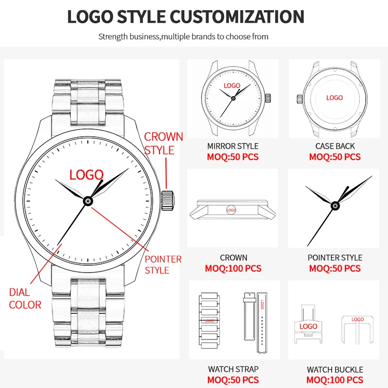 Custom Unbranded Luxury Skeleton Automatic Watches for Men  Sapphire glass Design mechanical Transparent Wristwatch Supplier OEM