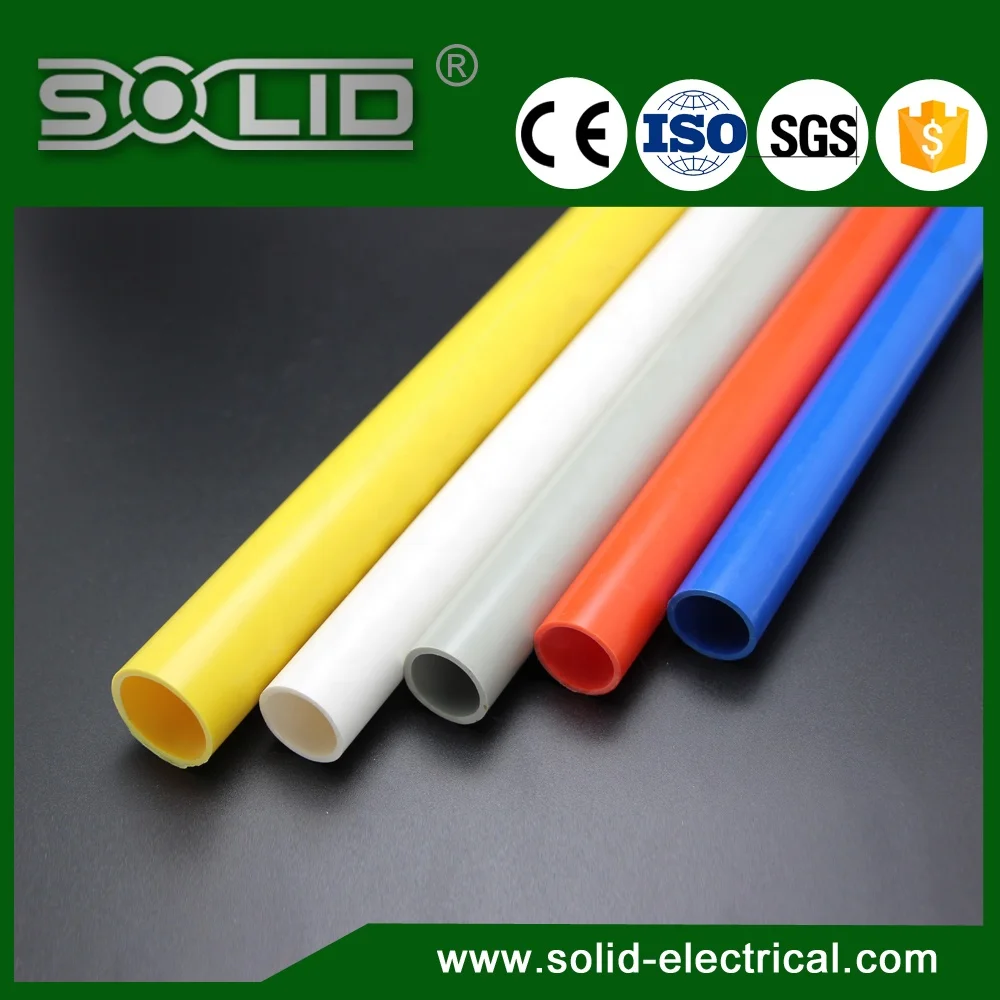 Orange Heavy Duty PVC Electrical Conduit Hot Melt Connection Pvc Pipe PVC Conduit Pipe