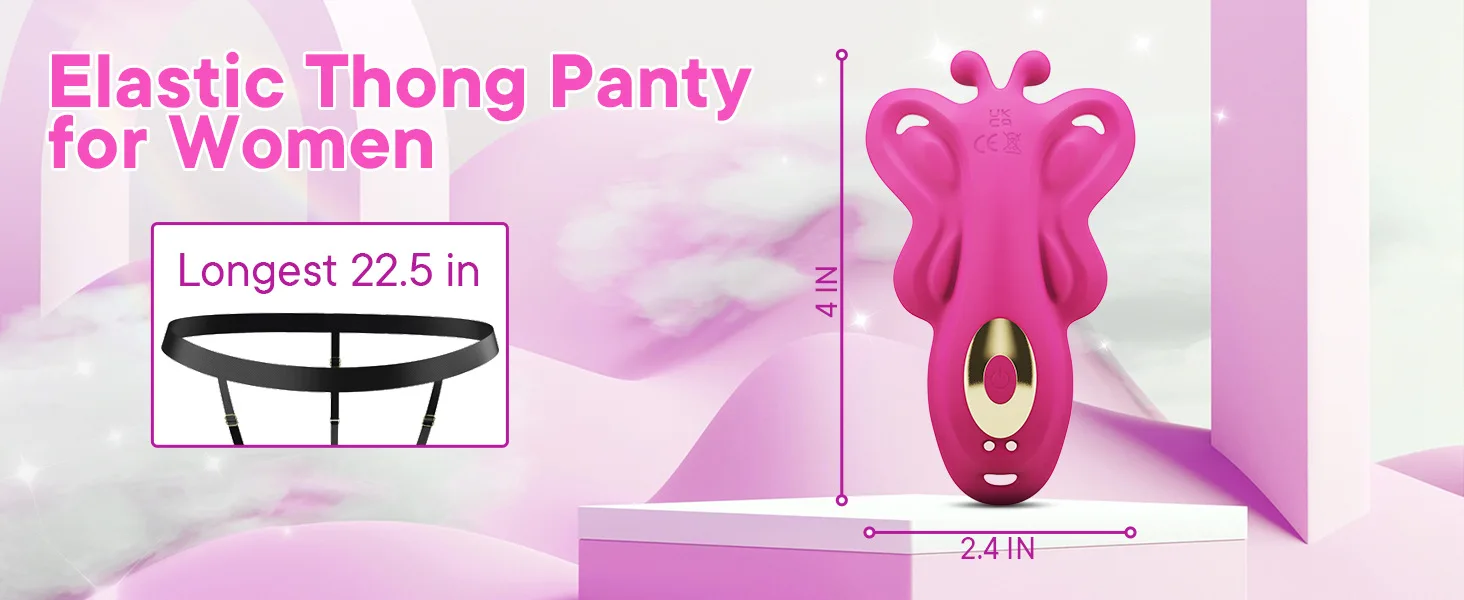 Culotte vibrante papillon triple stimulation Vibromasseur