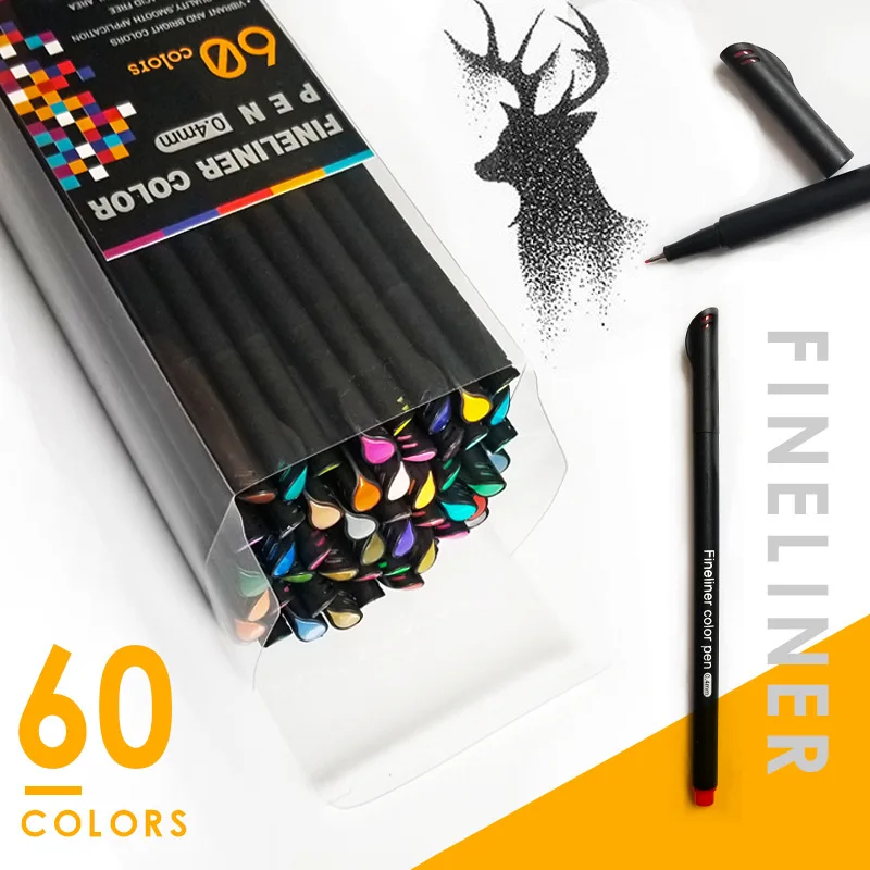 Фломастеры разных цветов 0 4 мм фломастеры для набросков детей и