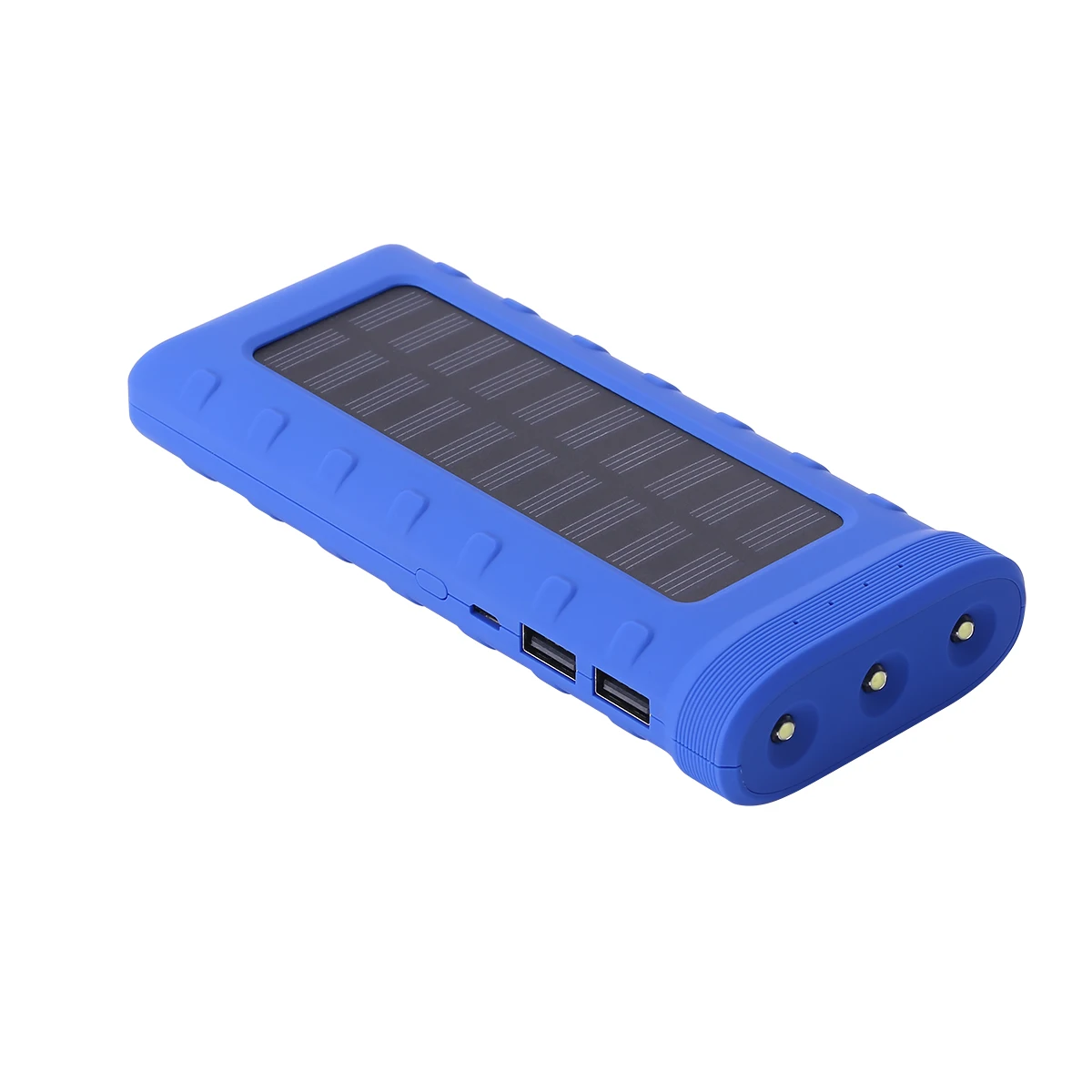 Solar Power Bank Dual USB Power Bank 10000mAh Waterproof Battery Charger External Portable Solar Panel with LED Light