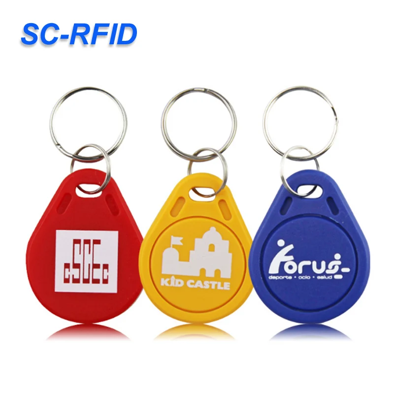 Customer Logo NFC Tag Smart NFC Keychain F08 Chip NFC Keyfob for Access Control System