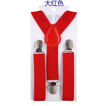 Girls Toddler Baby Elastic Adjustable Suspenders Y-Back Design with Strong Metal Clips