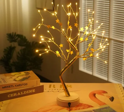 Tabletop Bonsai Tree Light with 108 LED Copper Wire String Lights  Battery/USB Operated DIY Artificial Tree Lamp - China Solar String Light,  String Lights Solar