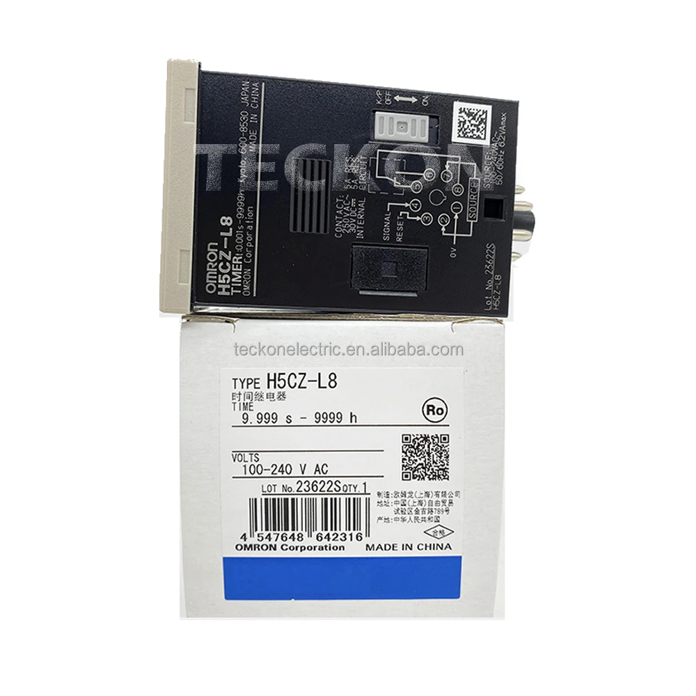 الاتصال المؤقت H5CZ-L8 لمقبس دائري 8 دبابيس 100 إلى 240 فولت تيار متردد مؤقت رقمي H5CZ-L8