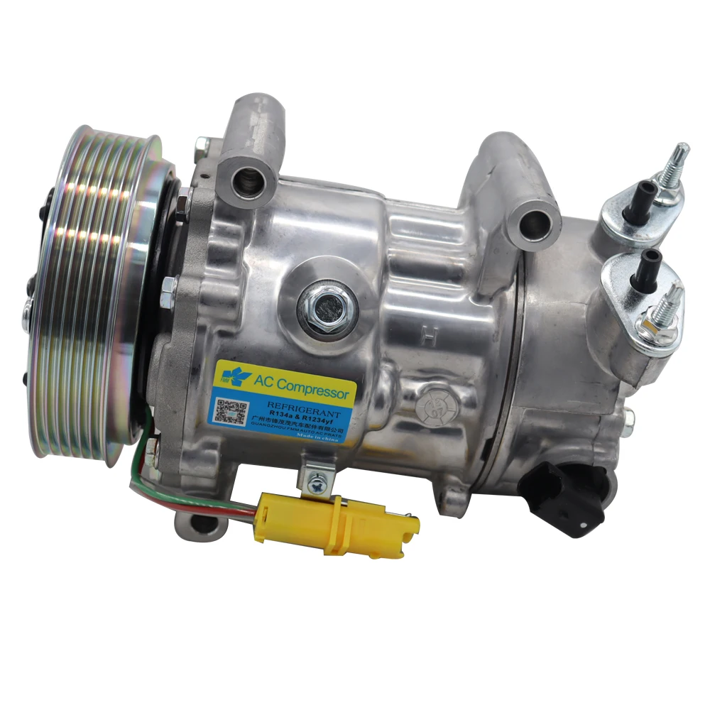 Auto Air Compressor For Peugeot 207 Cc Citroen C4 9822826880 9651910980  9659875780 9678656080 - Buy Auto Ac Compressor,Compressor For Peugeot 207  307