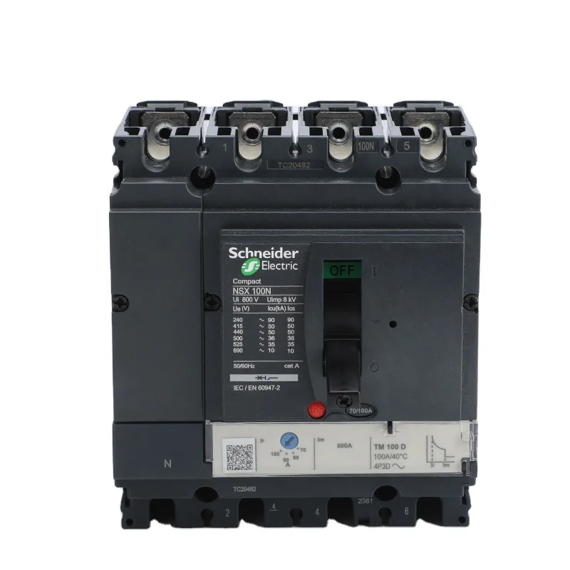 Original ComPact NSX Molded case Circuit Breaker air Switch NSX100F 3P3D TM100D LV429847 Circuit Breaker Schneider