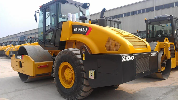 XCMG официальный XS203J уплотнительный Вибрационный ролик 20 тонн использованный вибрационный Двойной барабанный дорожный каток